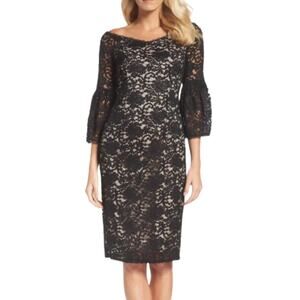 Adrianna Papell Juliet Lace Off the Shoulder Dress NWOT Size 4